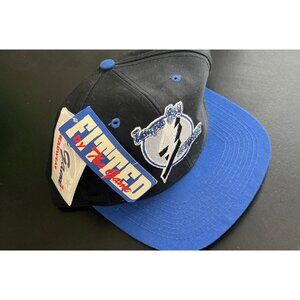 Vintage 1990's Tampa Bay Lightning Cap Hat The Game Embroidered Cap Size 7 1/2 B